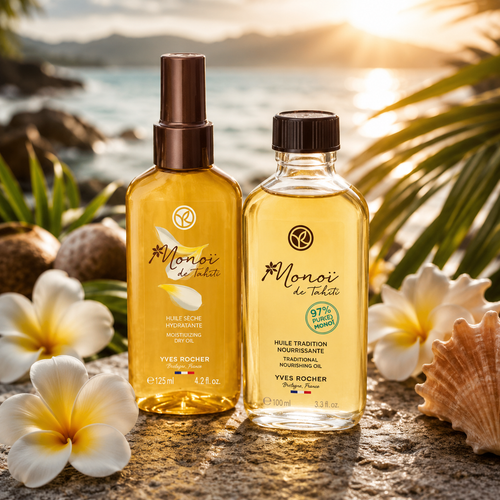 Pétale Body Glow — Dry Oil Monoï and Monoï Huile Tradition layered body ritual