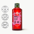 Yves Rocher Hair Shine Vinegar 400ml raspberry gloss rinse bottle for glass-hair shine