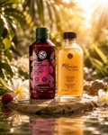 Pétale Ritual Duo — Hair Shine Vinegar and Pearly Oil Monoï, the two-step signature ritual